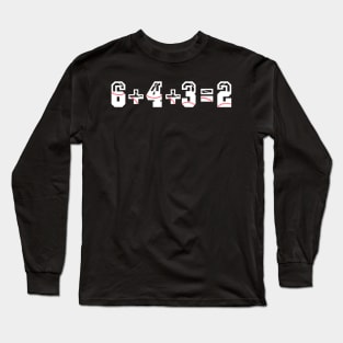 6432 Baseball double Play Long Sleeve T-Shirt